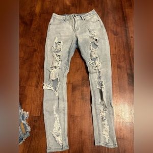 high rise skinny jeans